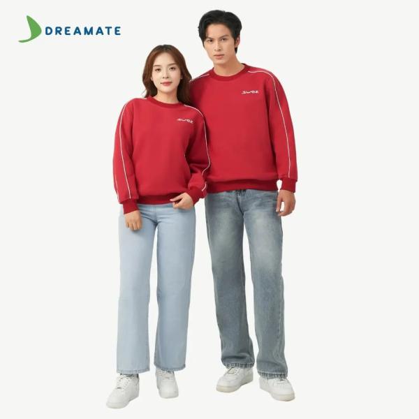 Áo sweater đồng phục đỏ trắng Svez