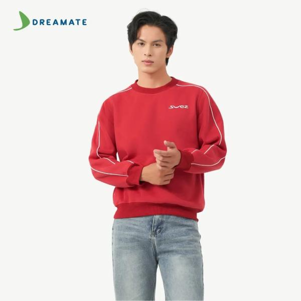 Áo sweater đồng phục đỏ trắng Svez
