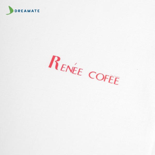 Đồng phục quán Renee Coffee trắng xanh navy