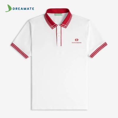 Áo polo đồng phục đỏ trắng Techcombank