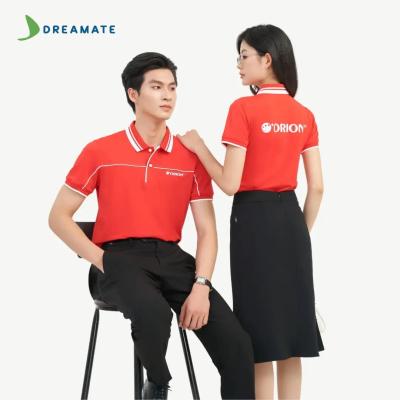 Áo polo đồng phục đỏ trắng Orion