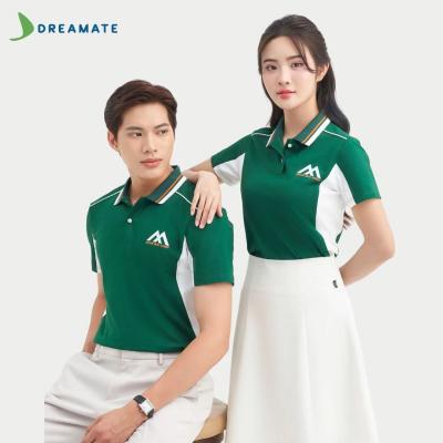 Áo polo đồng phục xanh trắng Xuân Mai Corp