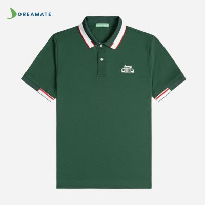 Áo polo đồng phục xanh trắng Jeep