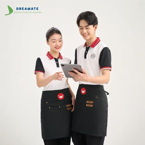Đồng phục quán ăn Gogi House trắng đen