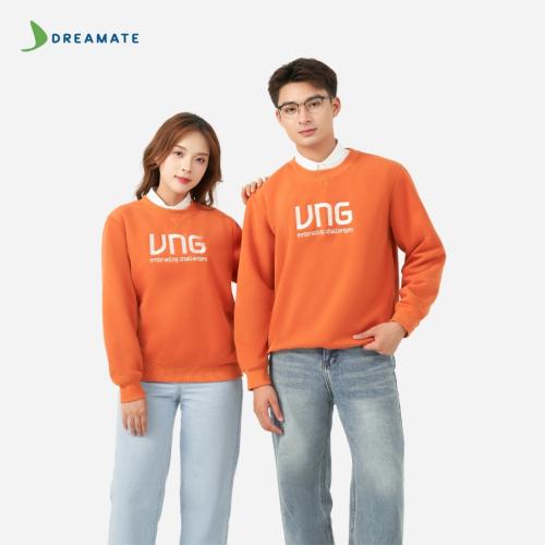 Áo sweater đồng phục cam VNG