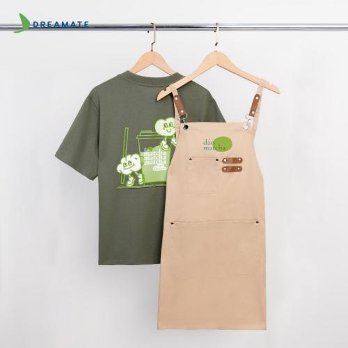 Đồng phục quán Đảo Matcha màu xanh