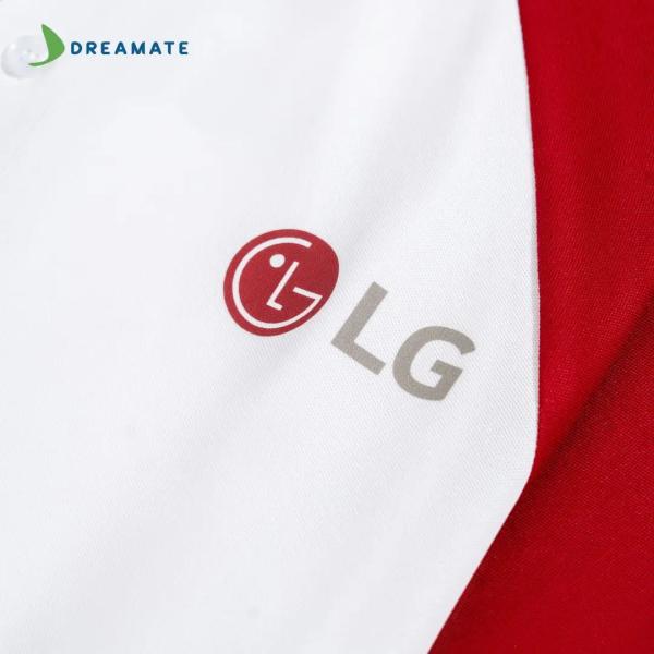 Áo polo đồng phục đỏ trắng LG Electronics