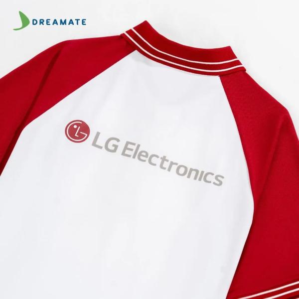Áo polo đồng phục đỏ trắng LG Electronics