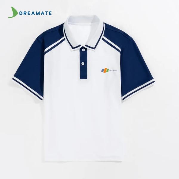 Áo polo đồng phục xanh trắng Nhà thuốc Long Châu
