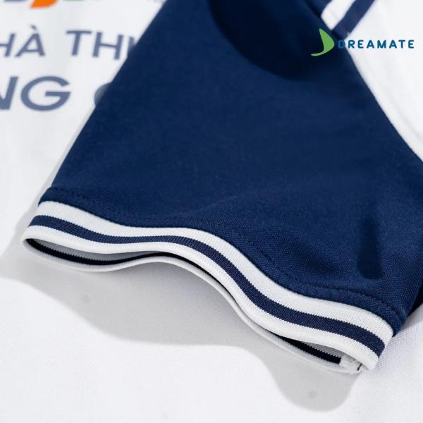 Áo polo đồng phục xanh trắng Nhà thuốc Long Châu