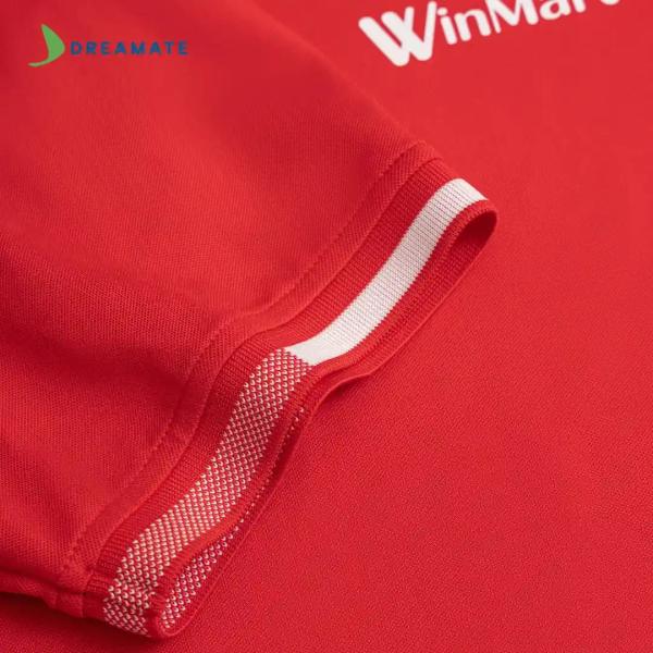Áo polo đồng phục đỏ trắng Winmart