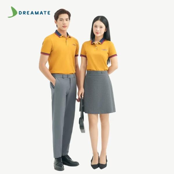 Áo polo đồng phục vàng Jotun