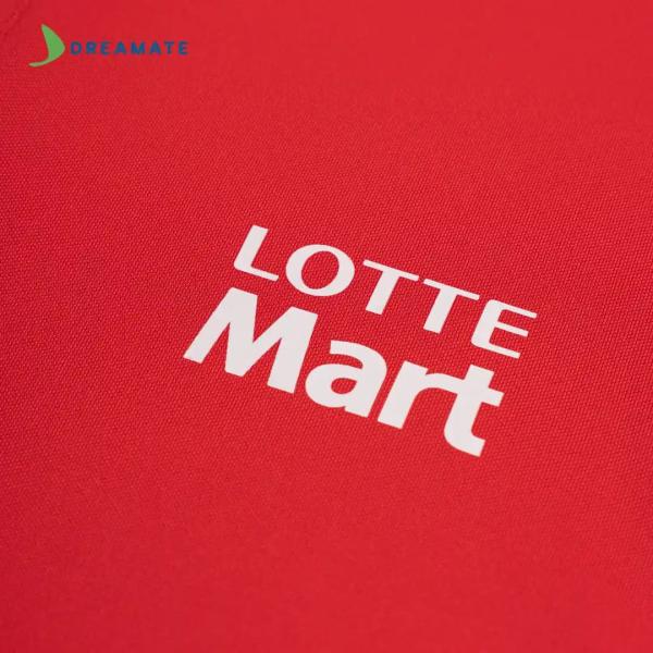 Áo polo đồng phục đỏ trắng Lotte