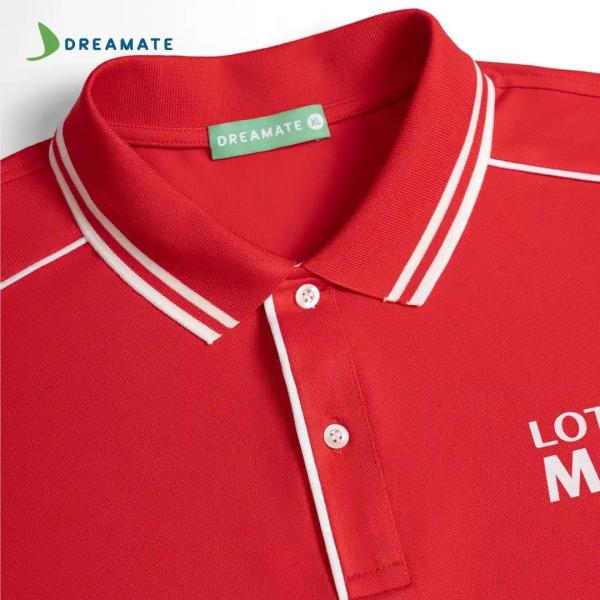 Áo polo đồng phục đỏ trắng Lotte