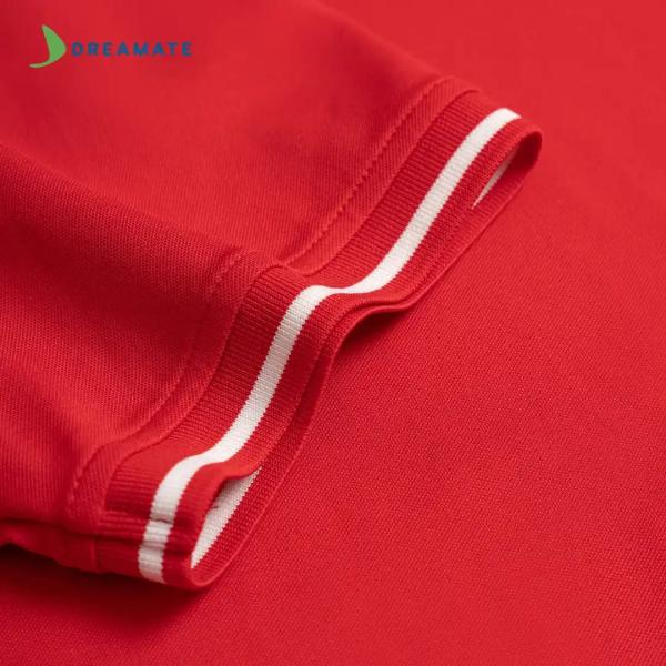 Áo polo đồng phục đỏ trắng Lotte