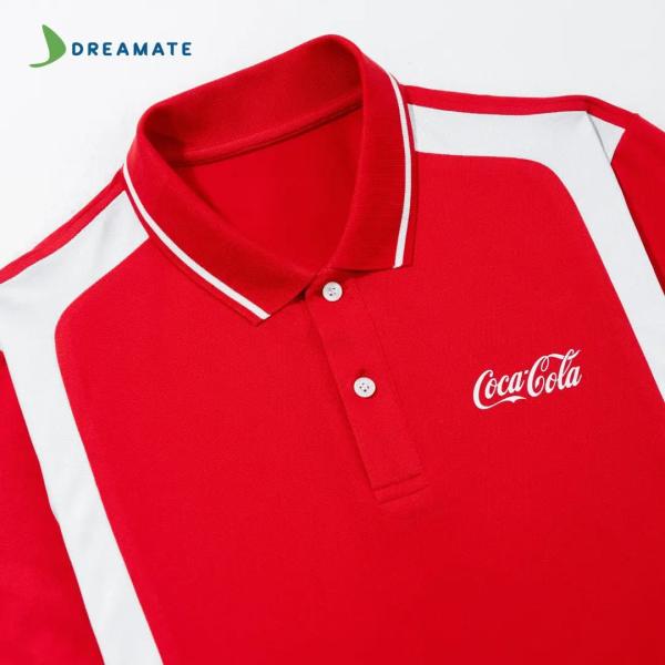 Áo polo đồng phục đỏ trắng Coca-Cola