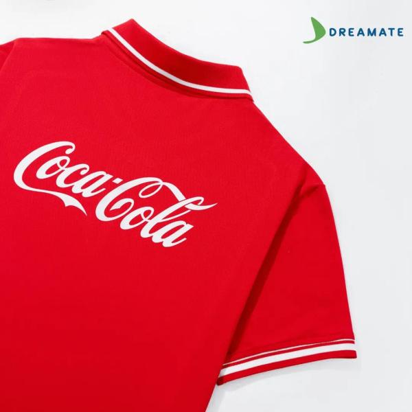 Áo polo đồng phục đỏ trắng Coca-Cola