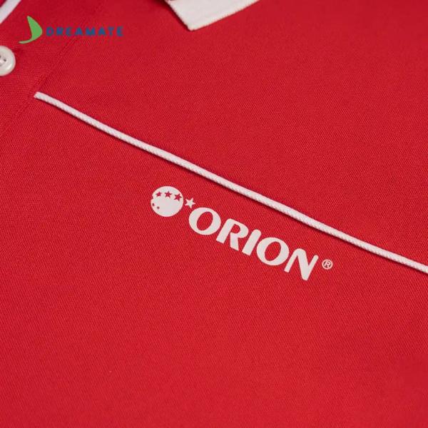 Áo polo đồng phục đỏ trắng Orion