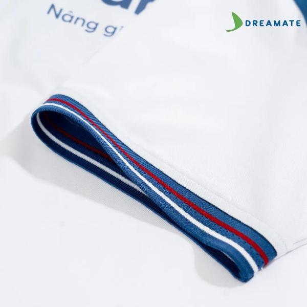 Áo polo đồng phục xanh trắng Vietinbank