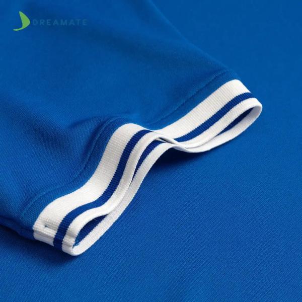 Áo polo đồng phục xanh trắng Vinamilk