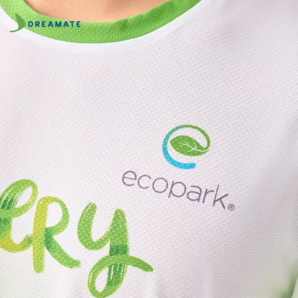 Áo đồng phục team building Ecopark trắng xanh