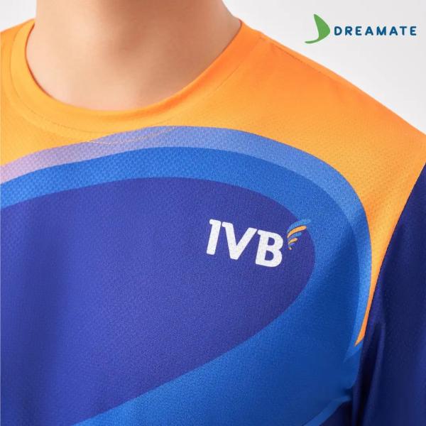 Áo đồng phục team building Indovina Bank xanh cam