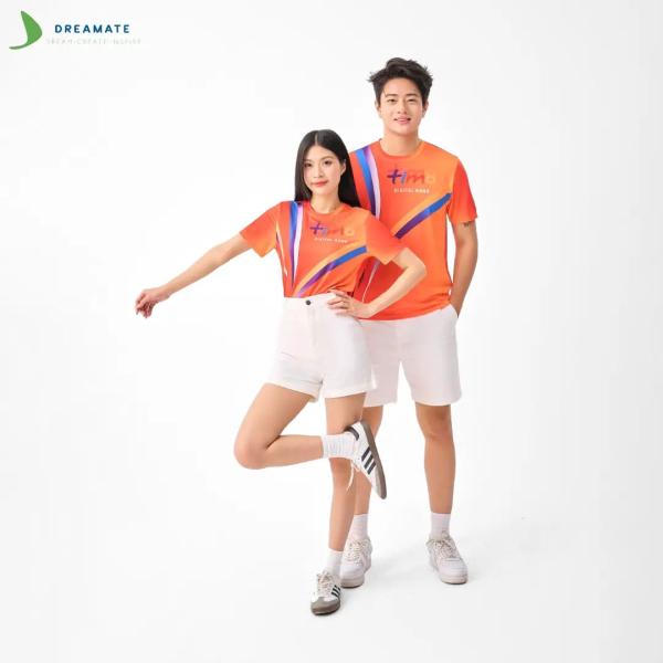 Áo đồng phục team building Timo Bank cam