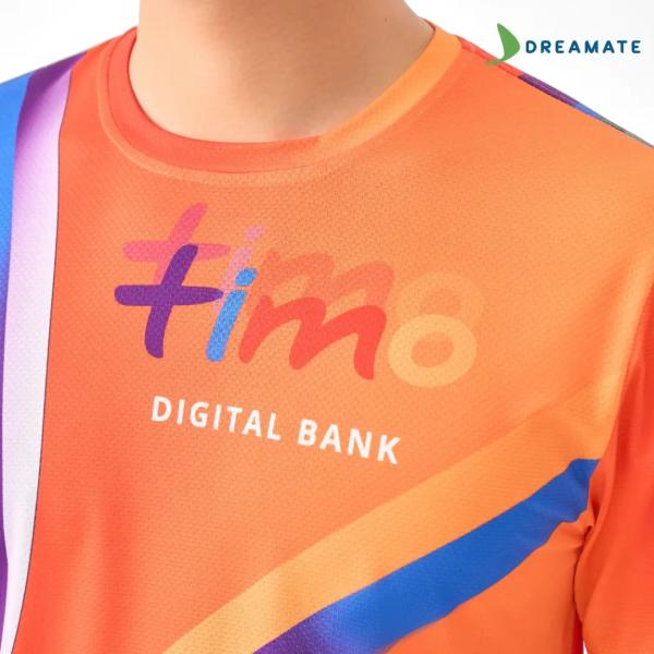 Áo đồng phục team building Timo Bank cam