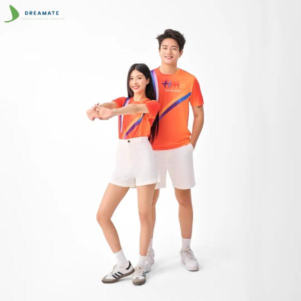 Áo đồng phục team building Timo Bank cam