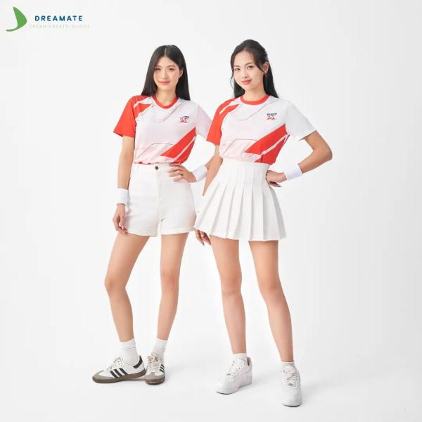 Áo đồng phục team building Toyota đỏ trắng
