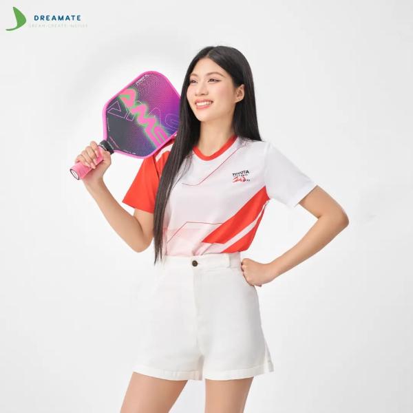 Áo đồng phục team building Toyota đỏ trắng