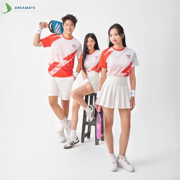 Áo đồng phục team building Toyota đỏ trắng