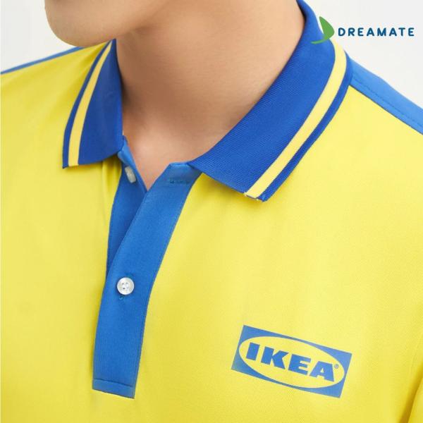Áo polo đồng phục vàng xanh IKEA