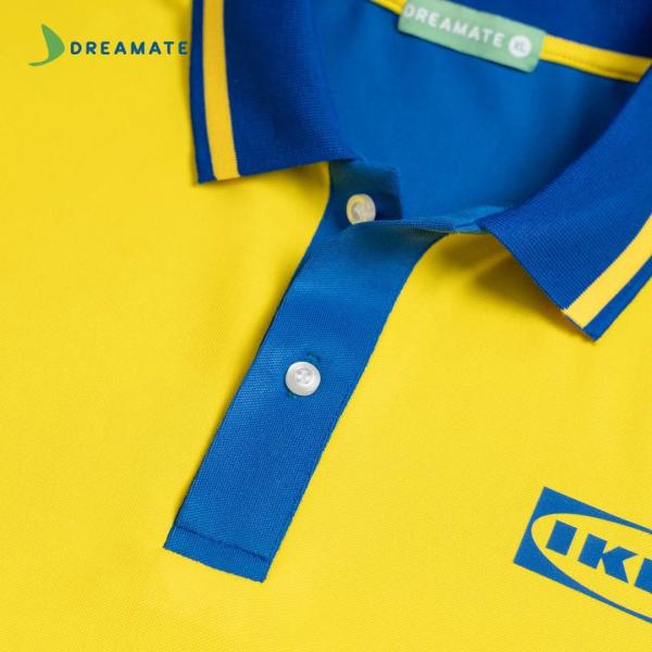 Áo polo đồng phục vàng xanh IKEA