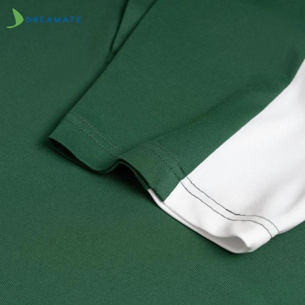 Áo polo đồng phục xanh trắng Xuân Mai Corp