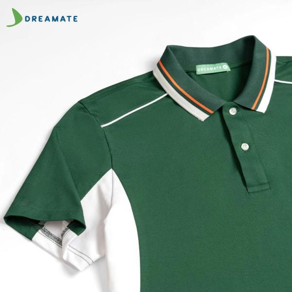 Áo polo đồng phục xanh trắng Xuân Mai Corp