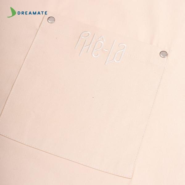 Tạp dề đồng phục màu be Phê La