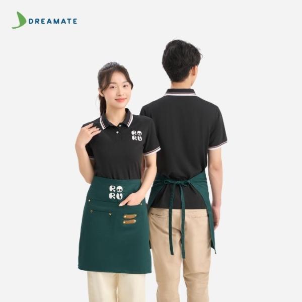 Đồng phục nhà hàng Roru đen trắng