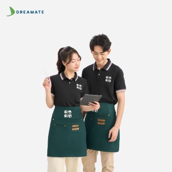 Đồng phục nhà hàng Roru đen trắng