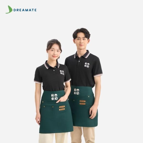 Đồng phục nhà hàng Roru đen trắng