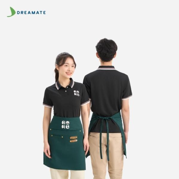 Đồng phục nhà hàng Roru đen trắng