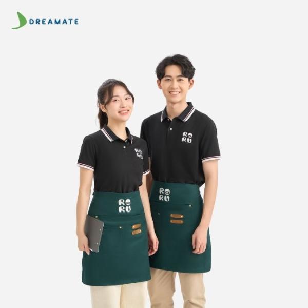 Đồng phục nhà hàng Roru đen trắng