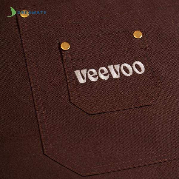 Đồng phục quán Veevoo Coffee nâu kem