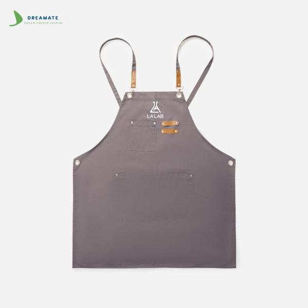 Tạp dề kaki dài đồng phục quán cafe - nhà hàng - khách sạn- Dreamate