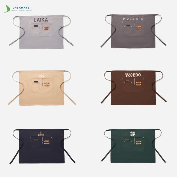 Tạp dề kaki ngắn đồng phục quán cafe - nhà hàng - khách sạn- Dreamate
