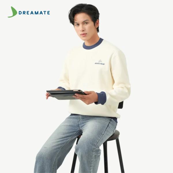 Áo sweater đồng phục trắng xanh Boeing