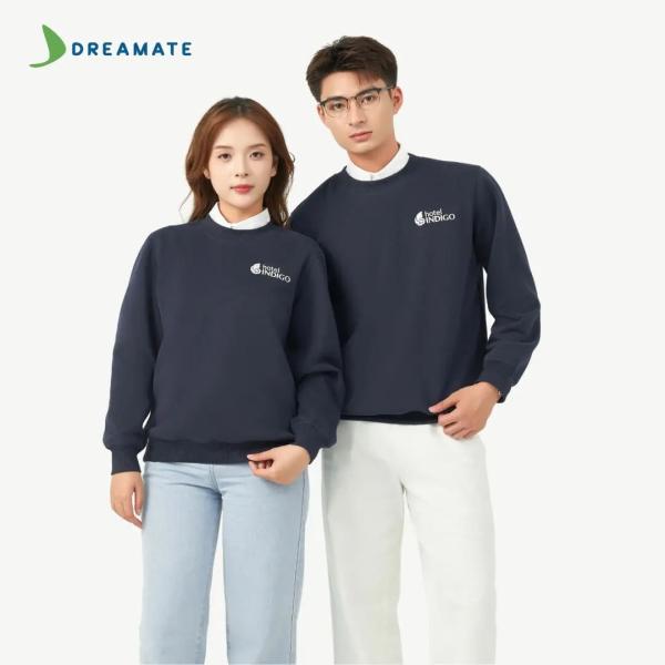 Áo sweater đồng phục xanh trắng Hotel Indigo