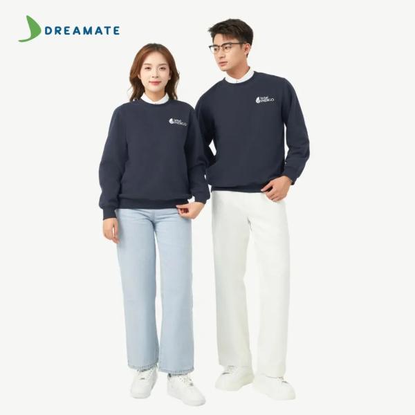 Áo sweater đồng phục xanh trắng Hotel Indigo