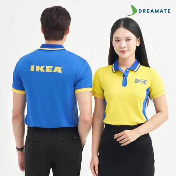 Áo polo đồng phục vàng xanh IKEA