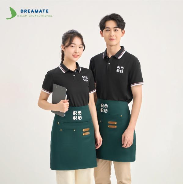 Đồng phục nhà hàng Roru đen xanh